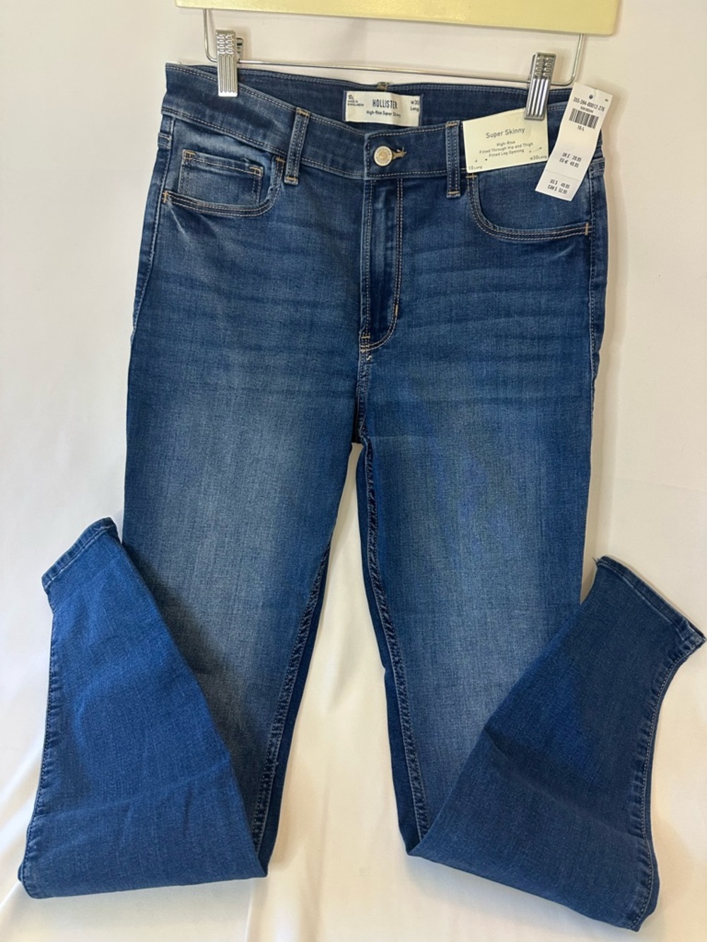 Hollister Super Skinny Dark Wash Jeans - Blue